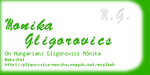 monika gligorovics business card