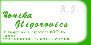 monika gligorovics business card